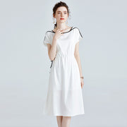 Summer Silk Dress Loose Slim Mid-length Mulberry Silk Dress