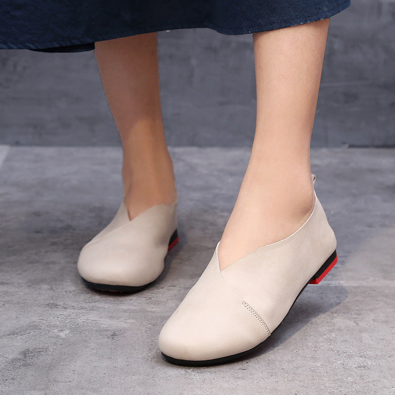 Retro Handmade Women's Flat Soft Sole Comfortable Shoes