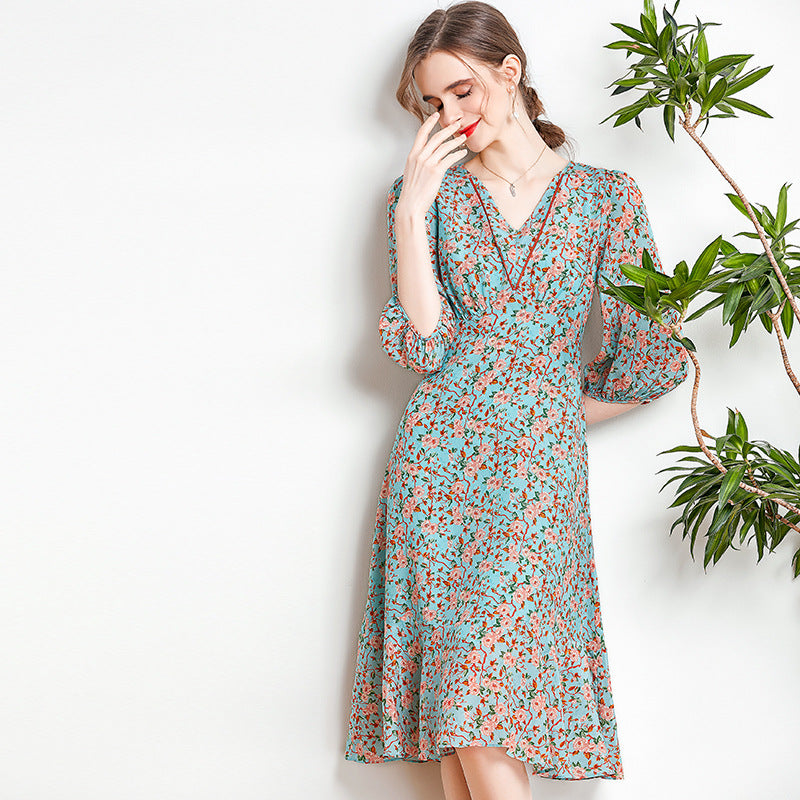 16mm mulberry silk sleeveless v neck back shift dress unlined Women's Mulberry Silk Summer V-Neck Neck Waist French Dress – Dresslittly