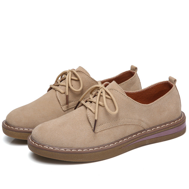 Leather Casual Women's Shoes Soft and Comfortable Flat Shoes