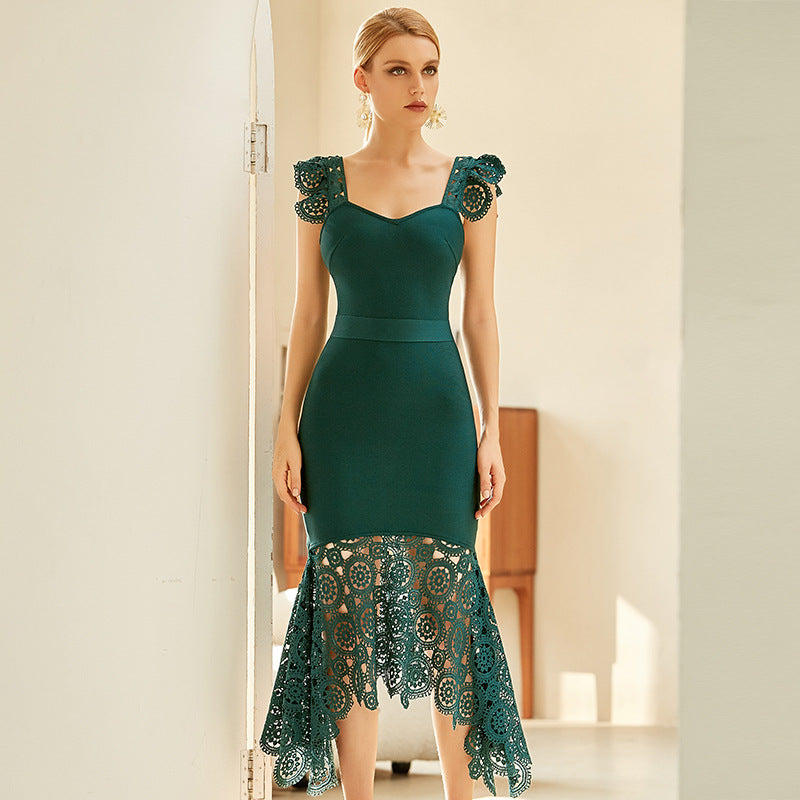 Ladies Retro Slip Dress Dress Explosive Bandage Skirt – Dresslittly