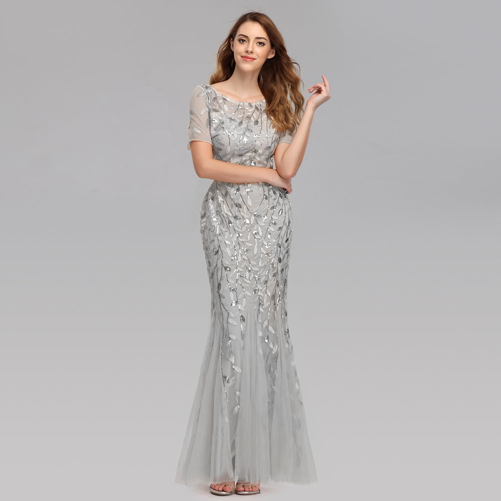 Formal Evening Dresses for Women Mermaid Lace Appliques Party Long Dresses for Plus Size