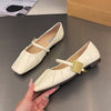 Flat Soft Surface Mary Jane Shoes Comfortable Widened Women's Shoes