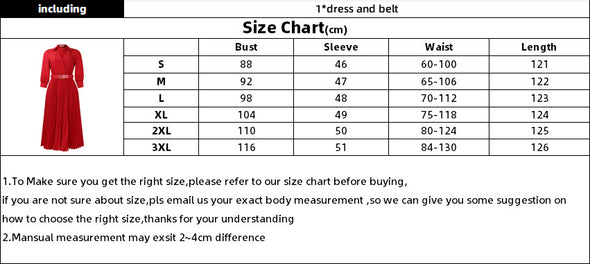 Spring V-Neck High Waist A-Line Dress with Matching Belt