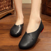 Genuine Leather Retro Women's Shoes Handmade Comfortable Flats