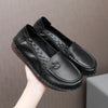 Genuine Leather Slip-On Flats for Women Soft Sole Non-Slip Everyday Shoes