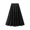 Autumn Retro Velvet Pleated Skirt for Women
