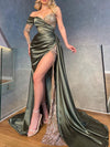 Plus Size Lace Maxi Ball Gown Sexy V-Neck Evening Dress