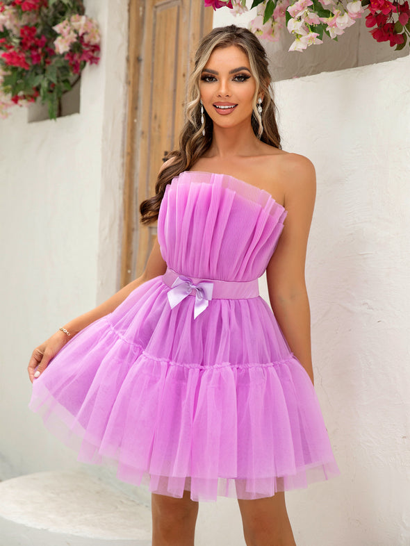 Mesh Sweet Party Evening Dress