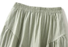 Summer Pleated Skirt High Waist Slimming Mid-length Skirt