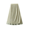 Versatile Mesh Skirt, Reversible, High-waisted, Slimming Pleated Skirt