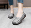 Genuine Leather Slip-On Flats for Women Soft Sole Non-Slip Everyday Shoes