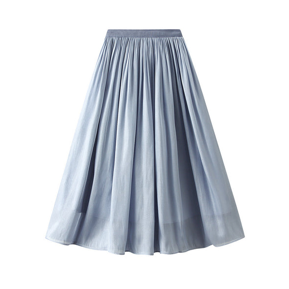 Silky Temperament Skirt Slim Fit Slim Midi Skirt