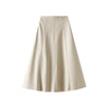 Autumn and Winter High-waisted Mid-length PU Leather Skirt for Women