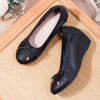 Women Genuine Leather Foldable Flats Soft Sole Non-Slip Loafers for Moms Plus Size