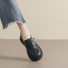 Thick-soled Loafers with Straps, Retro Soft-soled Women's Shoes
