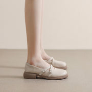 Women's Retro Thick-soled Mary Jane College Style Soft-soled Flats Shoes