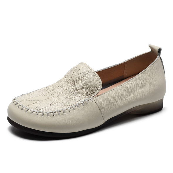 Leather Soft Sole Comfortable Flat Shoes Casual Non-slip Women's Shoes