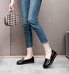 Genuine Leather Slip-On Flats for Women Soft Sole Non-Slip Everyday Shoes