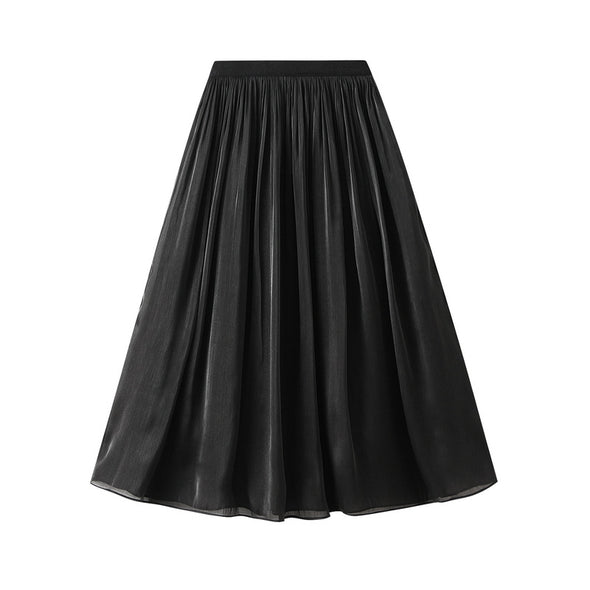 Silky Temperament Skirt Slim Fit Slim Midi Skirt