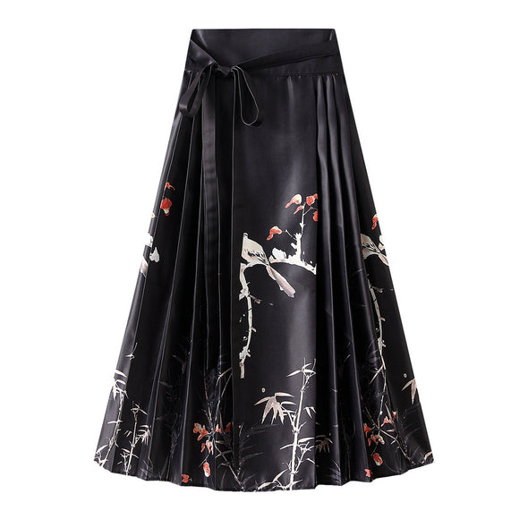New Retro High-end Printed Skirt for Women