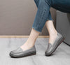 Genuine Leather Slip-On Flats for Women Soft Sole Non-Slip Everyday Shoes