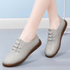 Genuine Leather Women's Soft Sole Hollow Anti-slip Casual Leather Shoes