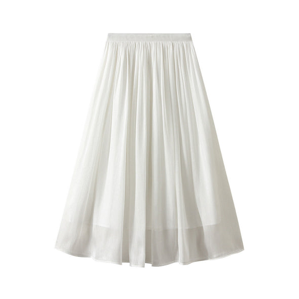 Silky Temperament Skirt Slim Fit Slim Midi Skirt