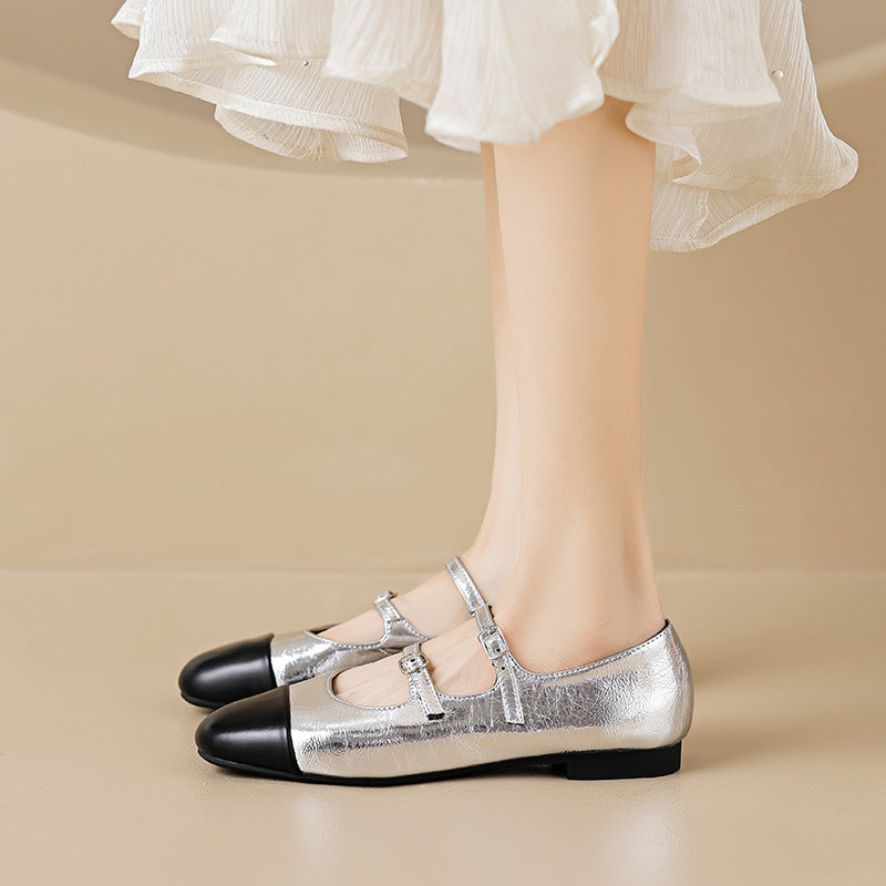 French Style Mary Jane Shoes for Women Flat Shoes
