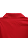 Spring V-Neck High Waist A-Line Dress with Matching Belt