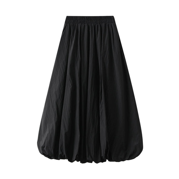 High-waisted Slimming Bud Skirt Mid-length A-line Skirt
