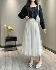 Spring and Summer Beaded Skirt for Women