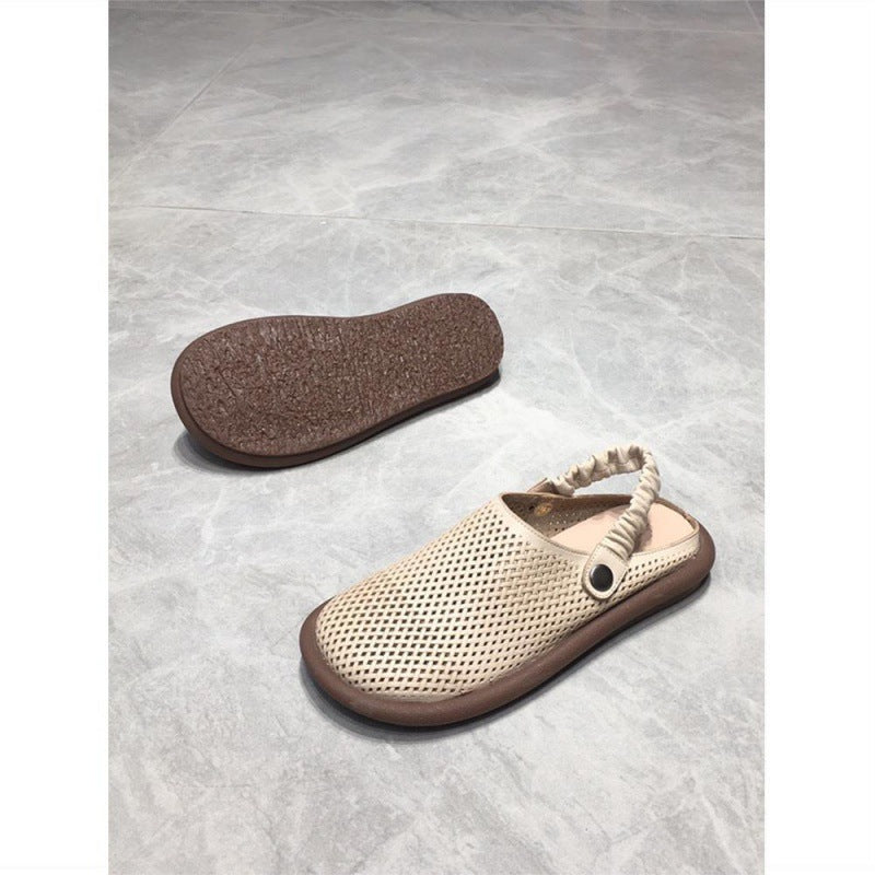 Summer Casual Hollow Sandals Breathable Comfortable Flat Shoes