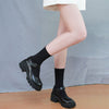 Retro Mary Jane Women's Thick Sole Thick Heel Heightening Leather Shoes