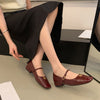 Retro Mary Jane Shoes Low Heel Women's Shoes