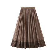 Versatile Mesh Skirt, Reversible, High-waisted, Slimming Pleated Skirt