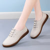 Genuine Leather Women's Soft Sole Hollow Anti-slip Casual Leather Shoes