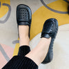 Women's Flat Casual Leather Shoes Soft Sole Round Toe Comfortable Shoes