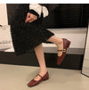 Retro Mary Jane Shoes Thick Heel Square Toe Women's Shoes