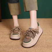 Platform Mesh Sneakers Women Lightweight Retro Lace Up Breathable