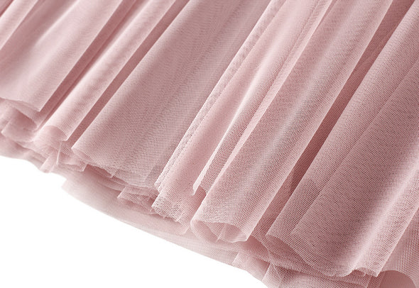 Mid-length Large Hem Skirt for Women Spring High Waist Feather Tutu Skirt