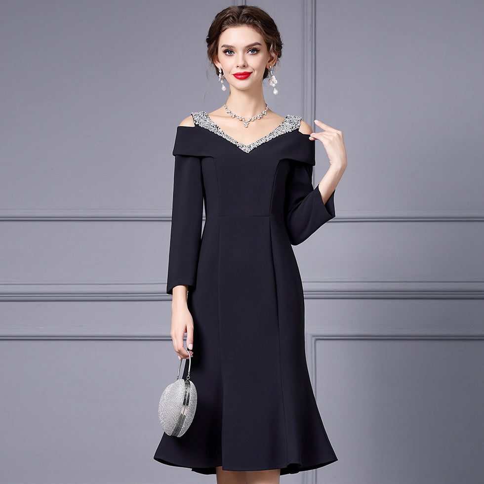 Lettuce Trim Fishtail Dress