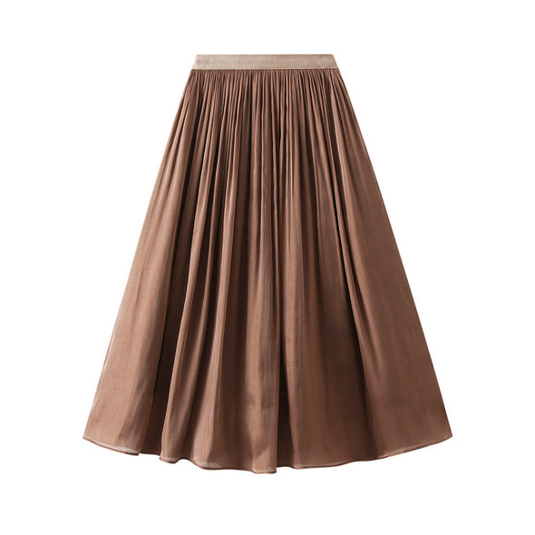 Silky Temperament Skirt Slim Fit Slim Midi Skirt