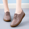 Genuine Leather Women's Soft Sole Hollow Anti-slip Casual Leather Shoes