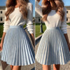 Women Sweet Pleated Skirt for Spring and Summer