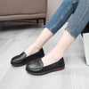 Genuine Leather Slip-On Flats for Women Soft Sole Non-Slip Everyday Shoes