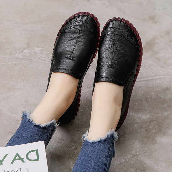 Comfortable Soft Bottom Breathable Non-slip Leather Soft Bottom Shoes