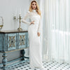 Long Trailing Dress with Striped Sequin Long Evening Dress for Women