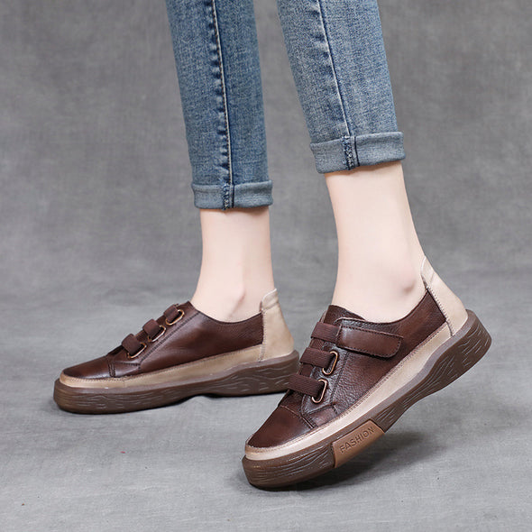 Leather Retro Beef Tendon Soft Sole Women's Shoes Handmade Four Seasons Shoes