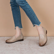 Women's Genuine Leather Soft Sole Non-slip Comfortable Flat Shoes